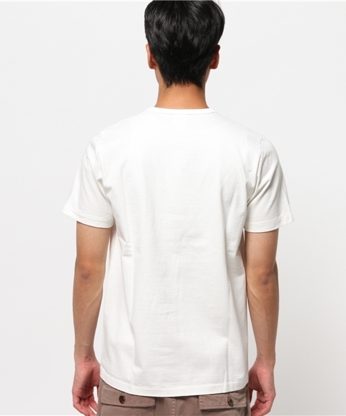 Denime（ドゥニーム）の「【JapanMade】BASIC CUTSEW SS POCKET CN/ベーシックカットソーポケットTシャツ（Tシャツ/カットソー・メンズ・ネイビー/ホワイト/ブラック/杢グレー・MEDIUM/LARGE/SMALL/X-LARGE/X-SMALL）」の5枚目の写真