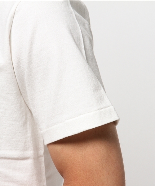 Denime（ドゥニーム）の「【JapanMade】BASIC CUTSEW SS POCKET CN/ベーシックカットソーポケットTシャツ（Tシャツ/カットソー・メンズ・ネイビー/ホワイト/ブラック/杢グレー・MEDIUM/LARGE/SMALL/X-LARGE/X-SMALL）」の7枚目の写真