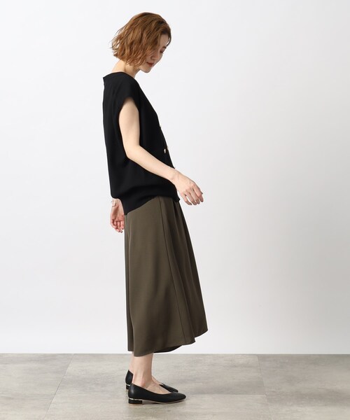 grove(グローブ)の「◆1枚着やレイヤードスタイルも!スタイルの幅が広がるオシャレベスト(ベスト・レディース・ブラック/ライトベージュ・03/02/01)」の5枚目の写真