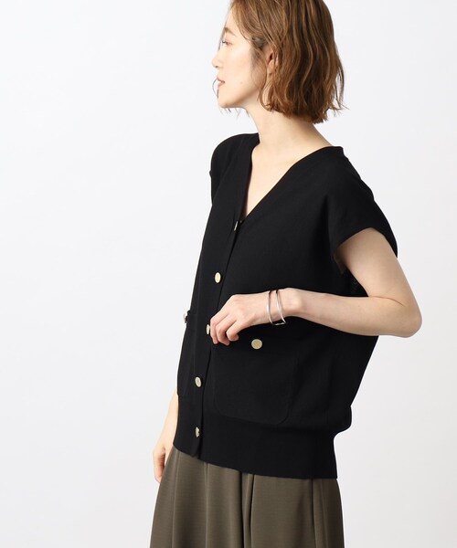 grove(グローブ)の「◆1枚着やレイヤードスタイルも!スタイルの幅が広がるオシャレベスト(ベスト・レディース・ブラック/ライトベージュ・03/02/01)」の8枚目の写真