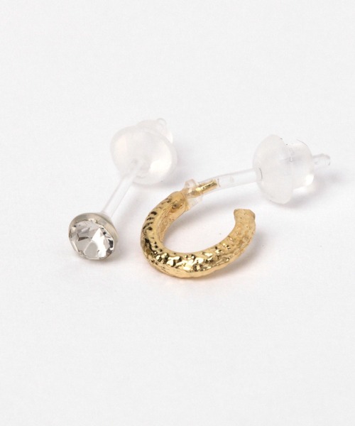 LAKOLE（ラコレ）の「プチフープ樹脂ポストピアス4点セット / 963337（ピアス（両耳用）・レディース・その他1/その他2・FREE）」の5枚目の写真