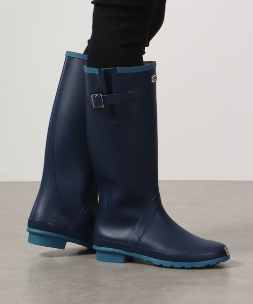 OUTDOOR PRODUCTS（アウトドアプロダクツ）の「OUTDOORPRODUCTS ロング丈 ラバーレインブーツ（レインシューズ・レディース・ブラック/ネイビー/ダークブラウン・S/M/L）」の6枚目の写真