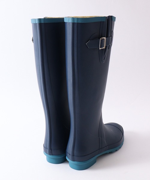 OUTDOOR PRODUCTS（アウトドアプロダクツ）の「OUTDOORPRODUCTS ロング丈 ラバーレインブーツ（レインシューズ・レディース・ブラック/ネイビー/ダークブラウン・S/M/L）」の13枚目の写真