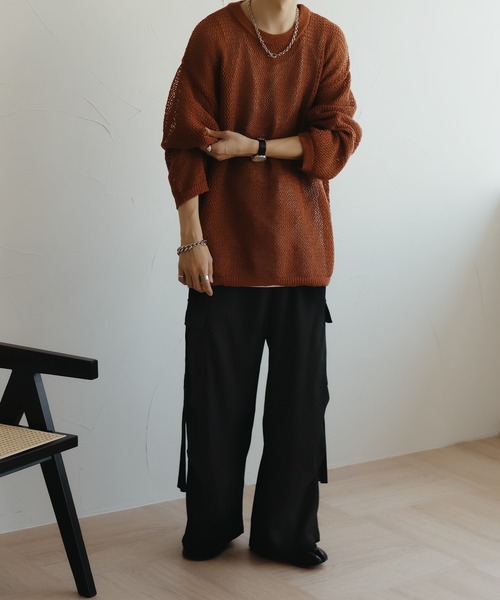 epnok（エプノック）の「ワイドパラシュートスラックス（スラックス・メンズ・チャコールグレー/ライトグレー/ブラック・SMALL/MEDIUM/LARGE）」の8枚目の写真