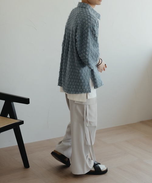epnok（エプノック）の「ワイドパラシュートスラックス（スラックス・メンズ・チャコールグレー/ライトグレー/ブラック・SMALL/MEDIUM/LARGE）」の17枚目の写真