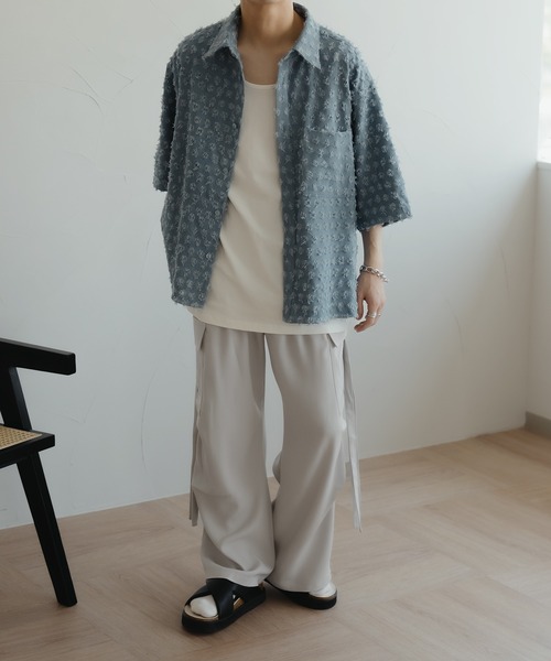 epnok（エプノック）の「ワイドパラシュートスラックス（スラックス・メンズ・チャコールグレー/ライトグレー/ブラック・SMALL/MEDIUM/LARGE）」の5枚目の写真