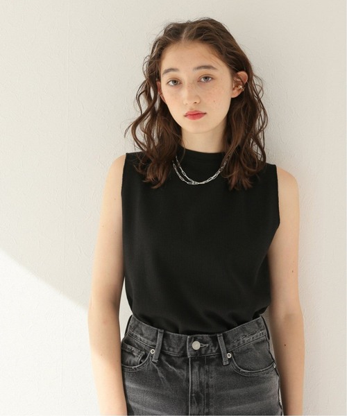 JOURNAL STANDARD relume（ジャーナルスタンダード　レリューム）の「《追加5》TCワッフルノースリーブ（タンクトップ・レディース・ホワイト/チャコールグレー/ブラック/ブルー・FREE）」の21枚目の写真