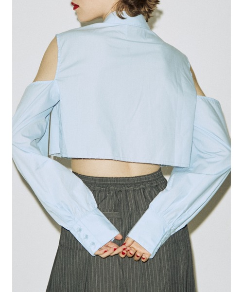 jouetie（ジュエティ）の「オープンショルダータイシャツ（シャツ/ブラウス・レディース・オフホワイト/ブルー/パープル・MEDIUM）」の15枚目の写真