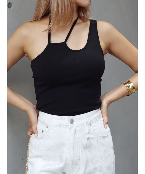 ワンショルダーカットアウトキャミソール（キャミソール）｜EVRIS（エヴリス）