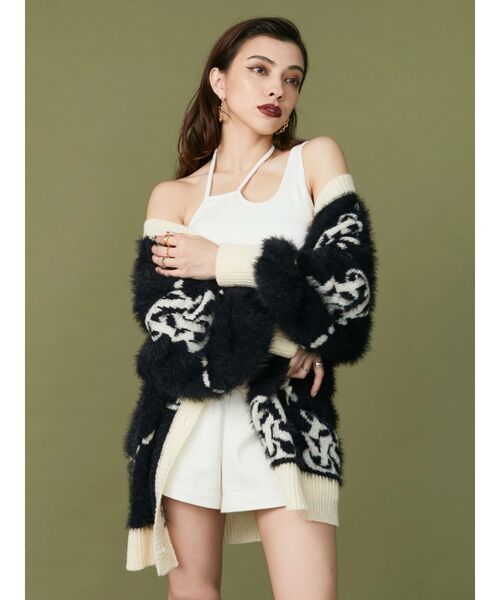 EVRIS（エヴリス）の「ワンショルダーカットアウトキャミソール（キャミソール・レディース・ホワイト/ブラック/ブルー・FREE）」の7枚目の写真