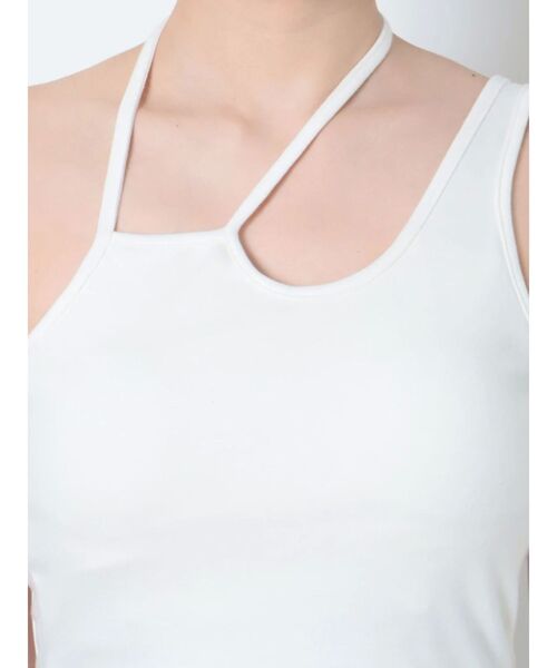 EVRIS（エヴリス）の「ワンショルダーカットアウトキャミソール（キャミソール・レディース・ホワイト/ブラック/ブルー・FREE）」の19枚目の写真