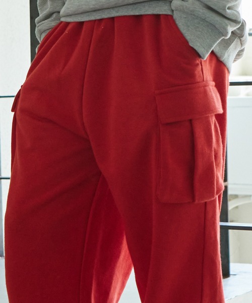 PAIRMANON STREET（ペアマノンストリート）の「【PAIRMANON STREET】裏毛 サイドポケット カーゴパンツ（カーゴパンツ・キッズ・オートミール/ピンク/ブラック/グレー/レッド・150/130/100/110/140/90/120）」の18枚目の写真