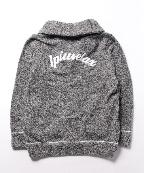 1piu1uguale3 RELAX(ウノピュウノウグァーレトレリラックス)の「【1PIU1UGUALE3 RELAX】Crane boa knit cardigan / ワンポイント刺繍 ニットカーディガン(カーディガン/ボレロ・メンズ・グレー/ブラック/ホワイト・X-LARGE/LARGE/MEDIUM)」の4枚目の写真