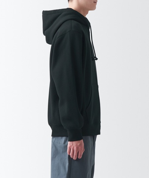 無印良品(ムジルシリョウヒン)の「スウェットフルジップパーカ(パーカー・メンズ・グリーン/グレー/ブラック/ダークブラウン・XL/S/XXL/XS/L/M)」の6枚目の写真