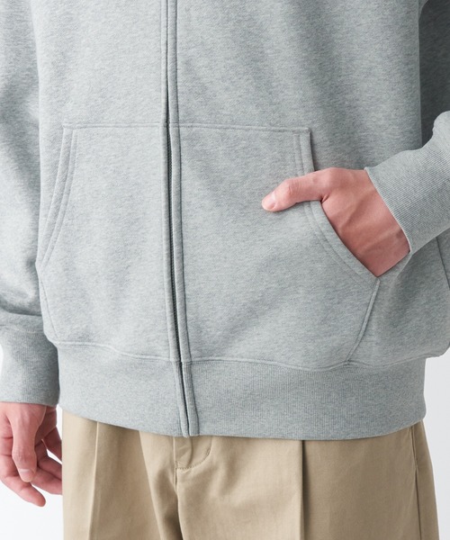 無印良品(ムジルシリョウヒン)の「スウェットフルジップパーカ(パーカー・メンズ・グリーン/グレー/ブラック/ダークブラウン・XL/S/XXL/XS/L/M)」の16枚目の写真