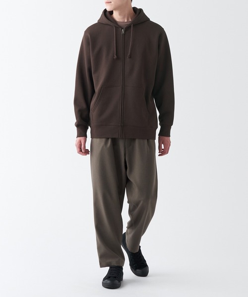 無印良品(ムジルシリョウヒン)の「スウェットフルジップパーカ(パーカー・メンズ・グリーン/グレー/ブラック/ダークブラウン・XL/S/XXL/XS/L/M)」の19枚目の写真