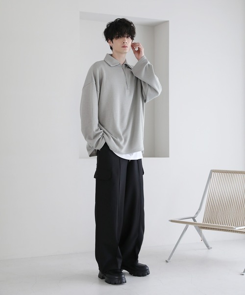 12ゲージミラノリブハーフジップニット（ニット/セーター）｜ETELIO