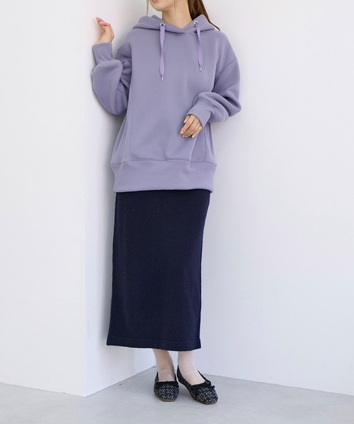 noyau（ノヤウ）の「スクエアツイードバレエシューズ（バレエシューズ・レディース・ブラック系その他/ブルー系その他6/チャコールグレー×パープル・L/M/S/LL）」の7枚目の写真