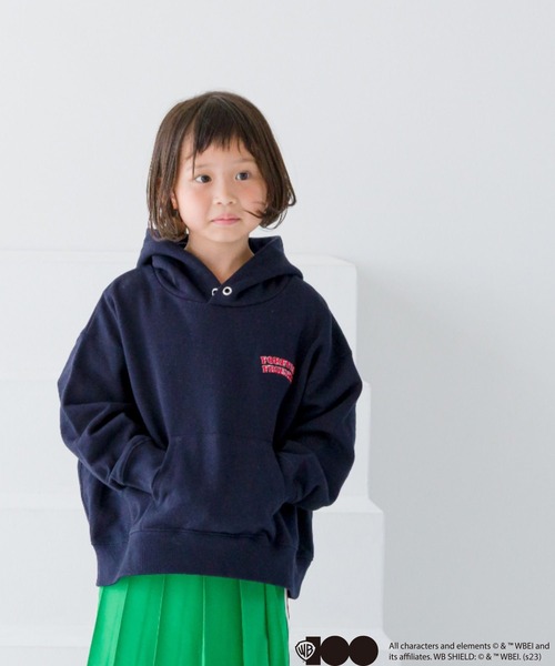 LOWRYS FARM（ローリーズファーム）の「WB100　トムジェリフーディー　975188（スウェット・キッズ・ネイビー/グレー・110cm/120cm/130cm/140cm/150cm）」の2枚目の写真