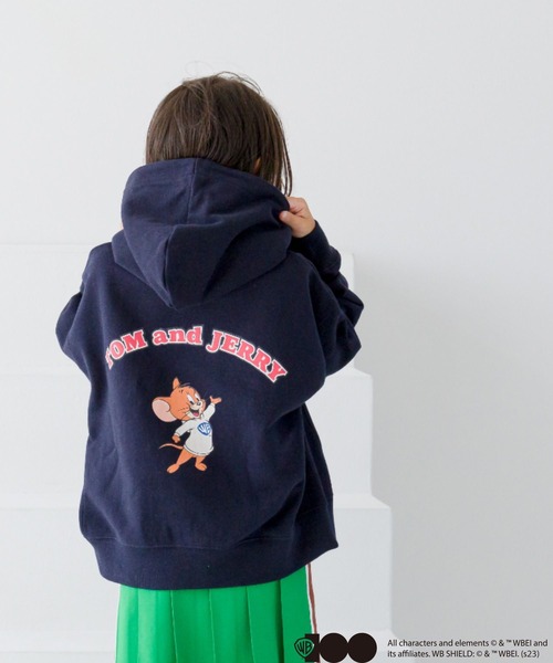 LOWRYS FARM（ローリーズファーム）の「WB100　トムジェリフーディー　975188（スウェット・キッズ・ネイビー/グレー・110cm/120cm/130cm/140cm/150cm）」の10枚目の写真