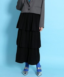 PUNYUS | プリーツティアードロングスカート(スカート)
