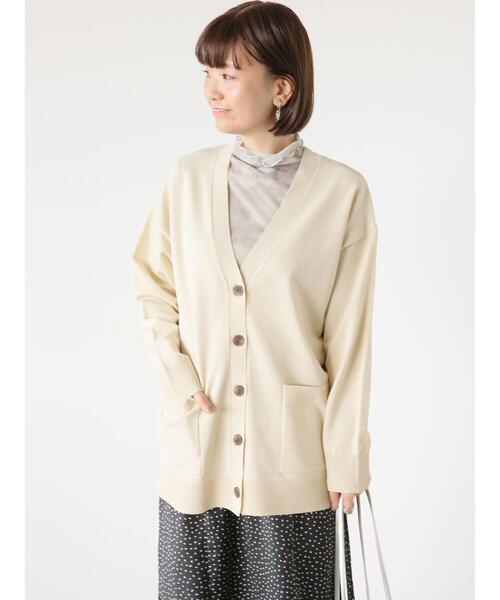 Lugnoncure（ルノンキュール）の「無撚糸Vネックカーディガン（カーディガン/ボレロ・レディース・レッド/オフホワイト/ブラック/グリーン・F）」の17枚目の写真