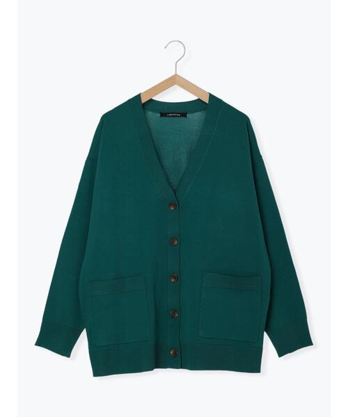 Lugnoncure（ルノンキュール）の「無撚糸Vネックカーディガン（カーディガン/ボレロ・レディース・レッド/オフホワイト/ブラック/グリーン・F）」の21枚目の写真