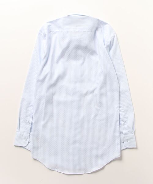 TOKYO SHIRTS（トウキョウシャツ）の「超形態安定ノーアイロン ボタンダウン 長袖ビジネスワイシャツ（ビジネスシャツ・メンズ・ブルー・首回り42cm-裄丈82cm/首回り42cm-裄丈86cm/首回り41cm-裄丈86cm/首回り39cm-裄丈80cm/首回り43cm-裄丈82cm/首回り39cm-裄丈84cm/首回り43cm-裄丈86cm/首回り41cm-裄丈82cm/首回り37cm-裄丈80cm/首回り37cm-裄丈84cm）」の6枚目の写真
