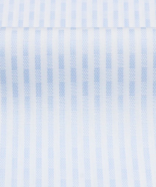 TOKYO SHIRTS（トウキョウシャツ）の「超形態安定ノーアイロン ボタンダウン 長袖ビジネスワイシャツ（ビジネスシャツ・メンズ・ブルー・首回り42cm-裄丈82cm/首回り42cm-裄丈86cm/首回り41cm-裄丈86cm/首回り39cm-裄丈80cm/首回り43cm-裄丈82cm/首回り39cm-裄丈84cm/首回り43cm-裄丈86cm/首回り41cm-裄丈82cm/首回り37cm-裄丈80cm/首回り37cm-裄丈84cm）」の4枚目の写真