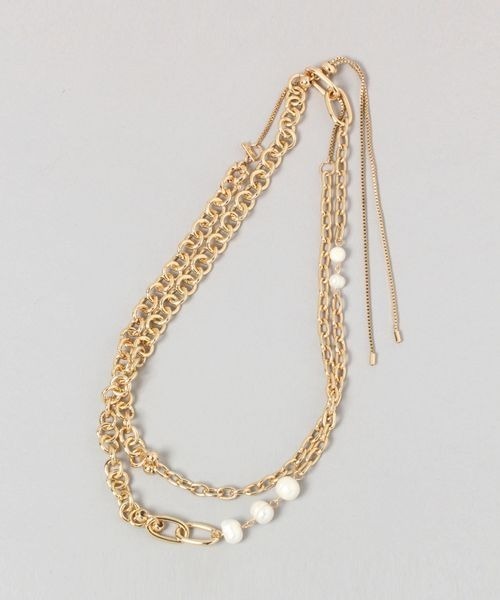 JEANASIS（ジーナシス）の「マルチWAYパールネックレス/980330（ネックレス・レディース・シルバー/ゴールド・FREE）」の4枚目の写真