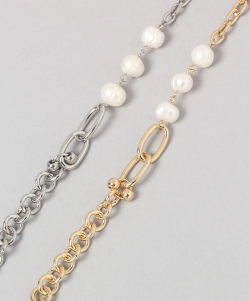 JEANASIS（ジーナシス）の「マルチWAYパールネックレス/980330（ネックレス・レディース・シルバー/ゴールド・FREE）」の7枚目の写真