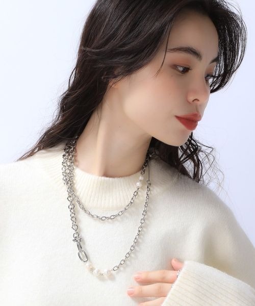 JEANASIS（ジーナシス）の「マルチWAYパールネックレス/980330（ネックレス・レディース・シルバー/ゴールド・FREE）」の11枚目の写真