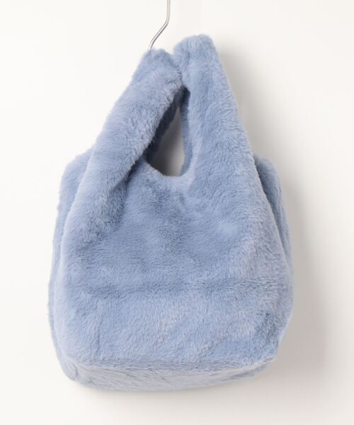 natural couture（ナチュラルクチュール）の「ファートートバッグ（ショルダーバッグ・レディース・その他1/サックスブルー/イエロー/グレイッシュベージュ・FREE）」の5枚目の写真