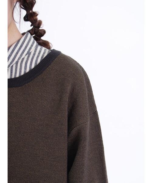 Samansa Mos2（サマンサ モスモス）の「【マシンウォッシャブル】ジャカードクルーネックカーディガン（カーディガン/ボレロ・レディース・ブルー/ベージュ/オフホワイト/ブラック・F）」の17枚目の写真