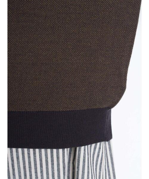 Samansa Mos2（サマンサ モスモス）の「【マシンウォッシャブル】ジャカードクルーネックカーディガン（カーディガン/ボレロ・レディース・ブルー/ベージュ/オフホワイト/ブラック・F）」の19枚目の写真