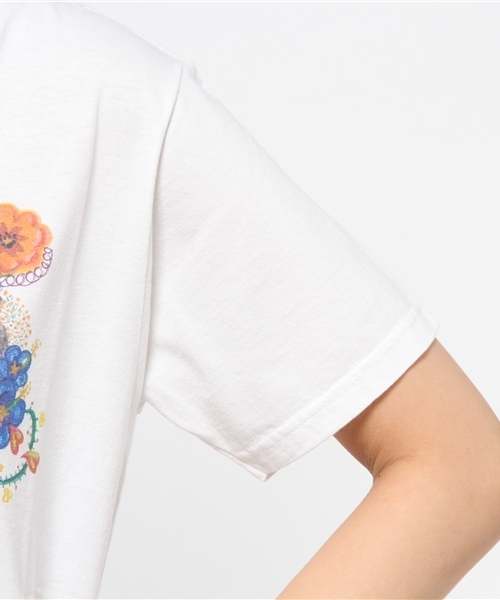OUTLET(アウトレット)の「【Ciaopanic】26/-天竺インクジェットプリントHELLO(Tシャツ/カットソー・レディース・グレー/ホワイト・FREE)」の4枚目の写真