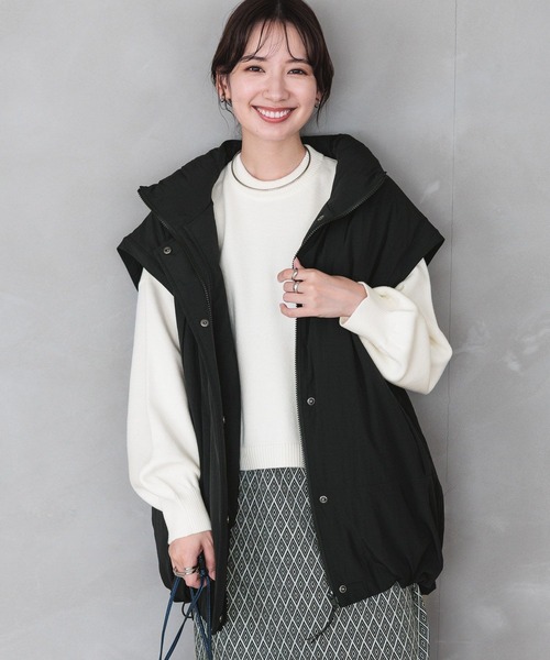 LEPSIM（レプシィム）の「7ゲージクロップドプルオーバー　983141（ニット/セーター・レディース・イエロー/オフホワイト/ブルー/ライトグレー・FREE）」の11枚目の写真