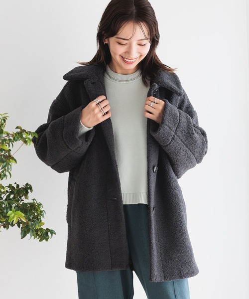 LEPSIM（レプシィム）の「7ゲージクロップドプルオーバー　983141（ニット/セーター・レディース・イエロー/オフホワイト/ブルー/ライトグレー・FREE）」の21枚目の写真