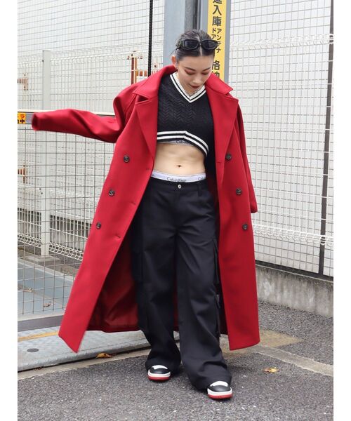 EVRIS（エヴリス）の「ショートケーブルニットトップス（ニット/セーター・レディース・ブラック/ネイビー・FREE）」の15枚目の写真