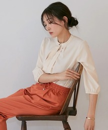 小さいサイズ　2WAYスキッパーブラウス　低身長さん・小柄女性