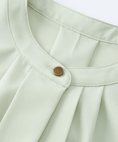 Petitjo（プッチージョ）の「小さいサイズ　2WAYスキッパーブラウス　低身長さん・小柄女性（シャツ/ブラウス・レディース・ホワイト/ミント/ベージュ/ブルー・PM/PL/PSS/PS）」の8枚目の写真