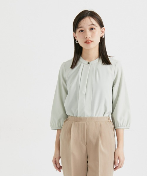 Petitjo（プッチージョ）の「小さいサイズ　2WAYスキッパーブラウス　低身長さん・小柄女性（シャツ/ブラウス・レディース・ホワイト/ミント/ベージュ/ブルー・PM/PL/PSS/PS）」の13枚目の写真