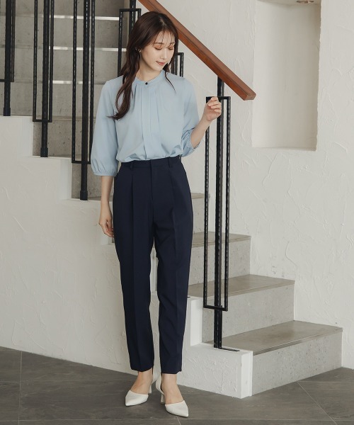 Petitjo（プッチージョ）の「小さいサイズ　2WAYスキッパーブラウス　低身長さん・小柄女性（シャツ/ブラウス・レディース・ホワイト/ミント/ベージュ/ブルー・PM/PL/PSS/PS）」の22枚目の写真