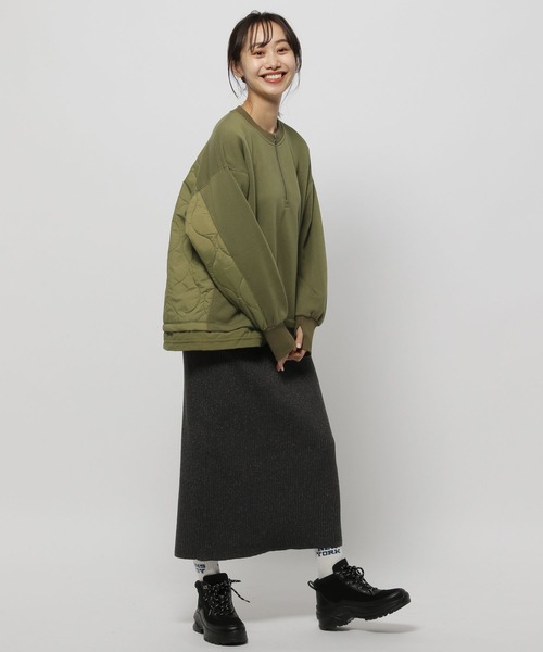 niko and...（ニコアンド）の「アソートリブニットスカート（スカート・レディース・チャコール/スカイブルー/ブラック/ブルー/ライトグレー・MEDIUM/LARGE）」の10枚目の写真