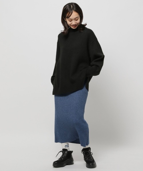 niko and...（ニコアンド）の「アソートリブニットスカート（スカート・レディース・チャコール/スカイブルー/ブラック/ブルー/ライトグレー・MEDIUM/LARGE）」の17枚目の写真