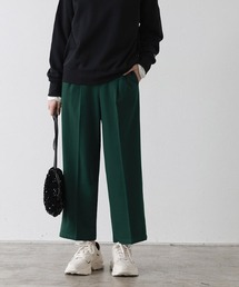 裏微起毛タックパンツ