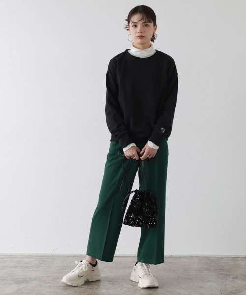 Pierrot（ピエロ）の「裏微起毛タックパンツ（その他パンツ・レディース・ブラック/ダークグリーン/アイボリー/ブラウン・L/PM/M/S）」の13枚目の写真
