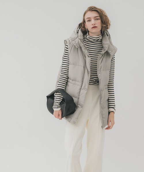 coca（coca）（コカ）の「フェザー混デタッチャブルダウンジャケット（ダウンジャケット/コート・レディース・グレー/ブラック・L/M）」の11枚目の写真