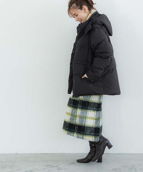 coca（coca）（コカ）の「フェザー混デタッチャブルダウンジャケット（ダウンジャケット/コート・レディース・グレー/ブラック・L/M）」の10枚目の写真