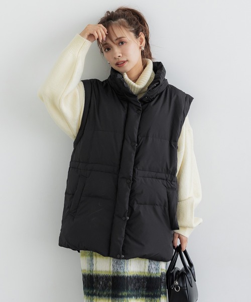 coca（coca）（コカ）の「フェザー混デタッチャブルダウンジャケット（ダウンジャケット/コート・レディース・グレー/ブラック・L/M）」の6枚目の写真